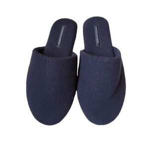 NakedCashmere Rare Navy Cashmere Slippers